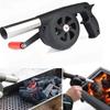 BBQ Fan Small Blast Engine with Air Collecting Adjustable Speed Cooking Tool US/EU Plug Handheld Barbecue Blower Camping