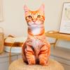 48 см Симуляция Кошки Плюшевая Кукла Подушка Сиамская Кошка Маппет Кошка Оранжевая Кошка Мейн-кун Плюшевая Игрушка Домашний Декор Подарок Для Детей