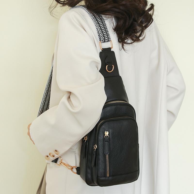 Женская модная сумка на грудь в стиле ретро, многослойная, большая вместимость, женские сумки через плечо, мягкие, из искусственной кожи, женские сумки-тоут, сумки-кошельки