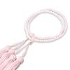 Women's Buddhist Prayer Beads, Double-Strand, Kyoto Style, Rose Quartz Two-Strand, Silk Tassel, Suitable for Eight Sects, Suitable for Funerals,