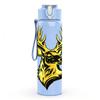 1PC Golden Deer Head Portrait Print 750ml Color Plastic Sports Water Bottle Leakproof Flip Straw Lid Suitable for Sports Office Home Use
