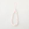 Factory Price Phone Strap Sweet Pink Butterfly Wrist Strap Phone Case Rope Simple Pearl Bow Beaded Phone Chain Lanyard Jewelry