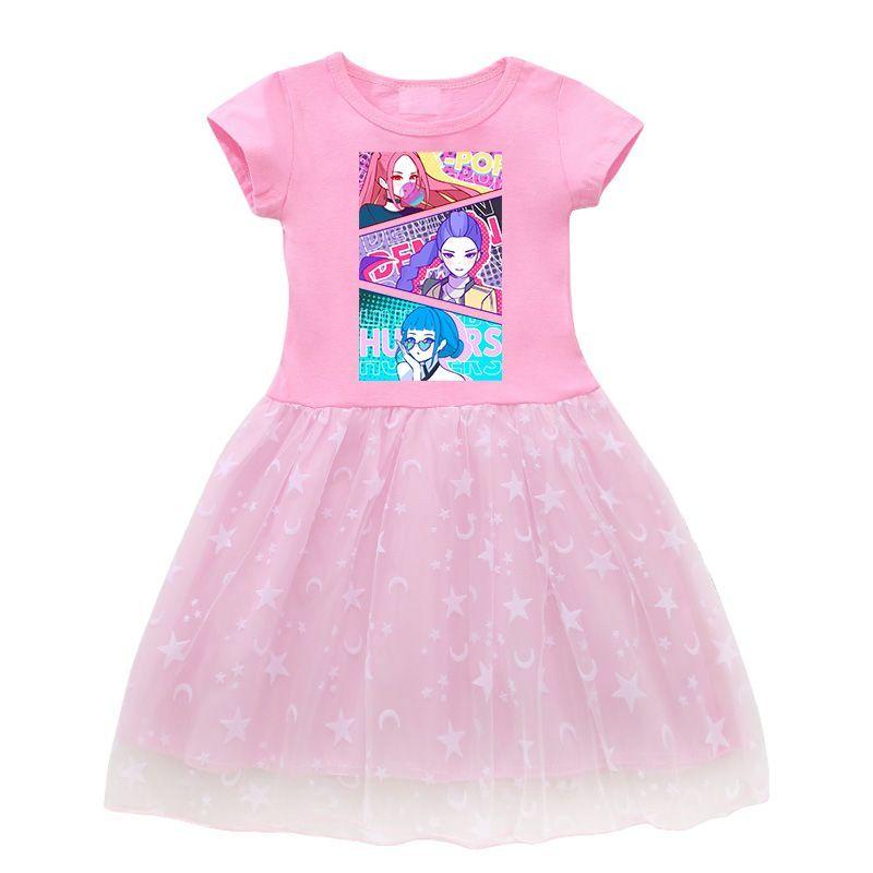 Детское милое платье для охоты на ведьм в стиле K-pop, летнее платье принцессы для девочки