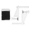 Table Tennis Net and Post Set Folding Adjustable Easy Setup Portable Table Tennis Mesh Net with Screw On Clamp for