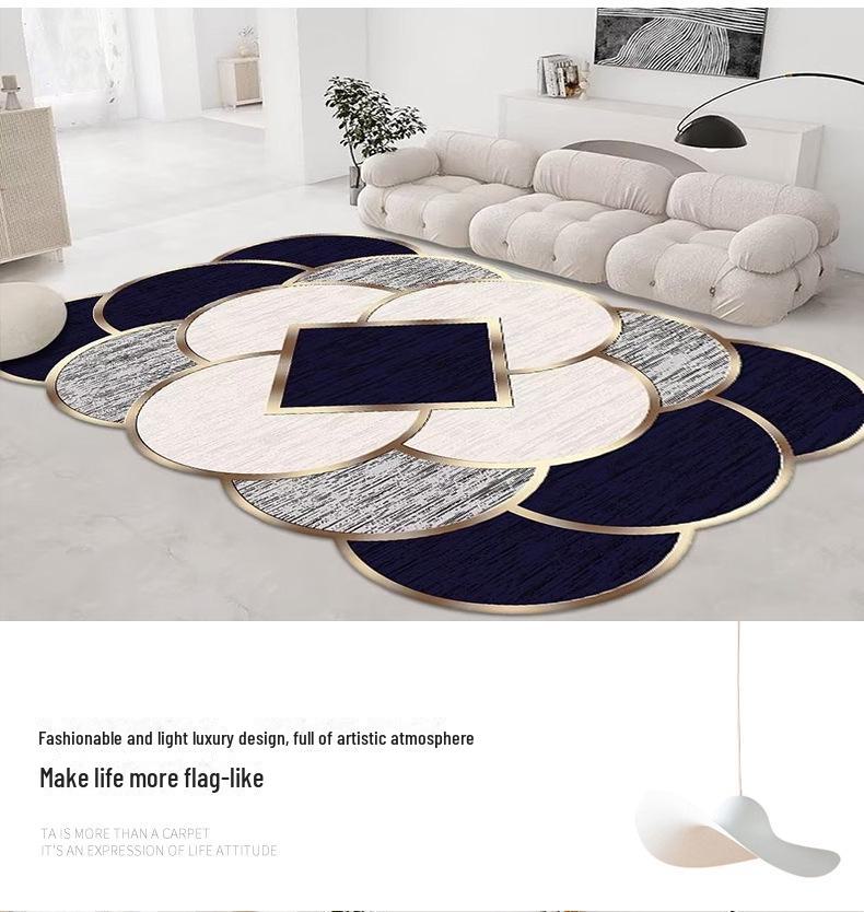 Нескользящий ковер Crystal Velvet в китайском стиле для гостиной и спальни