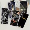 AK47 Handgun Gun BUllets Clear Case For Samsung Galaxy S22 S20 FE S21 S10 S9 Plus Note 20 Ultra 10 Lite Transparent Phone Shell