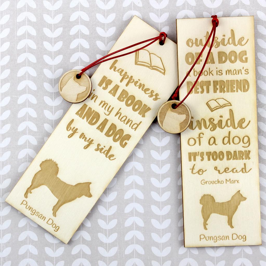 Pungsan dog, Korean Phungsan, Poongsan, Pungsangae – Dog bookmark, personalized bookmark – Design 02 | Art-Dog