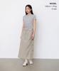 Musinsa Standard Woman Women'S Nylon Elastic Long Skirt [Light Beige]