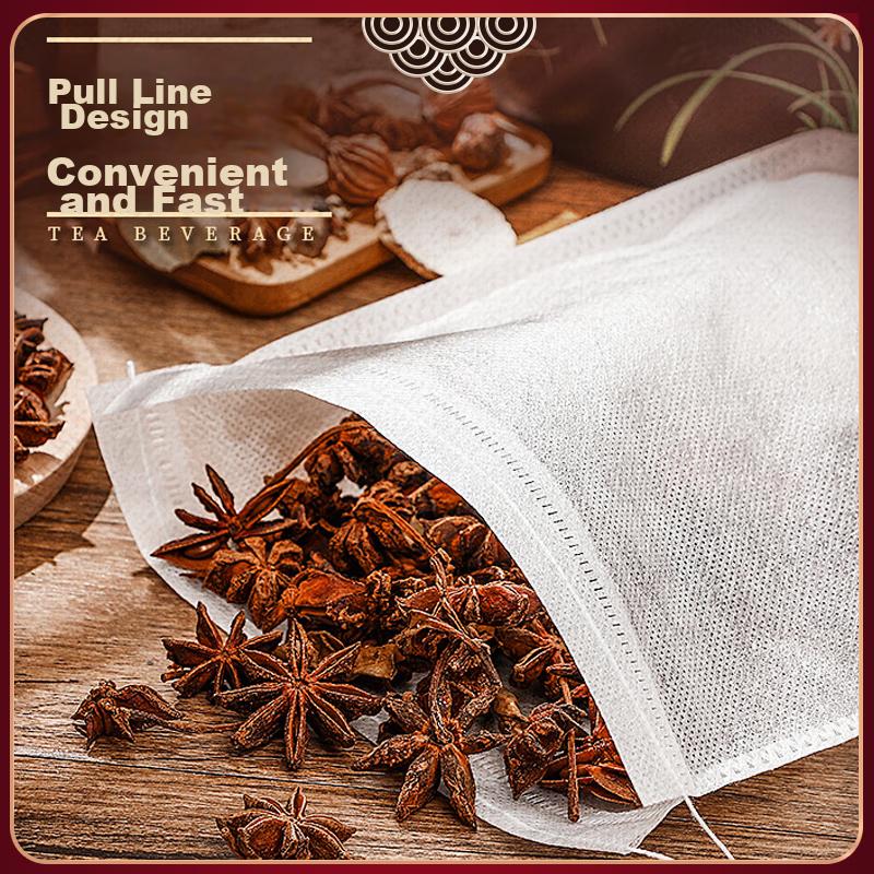 Tea Bag, Seasoning Packet, Filter Bag, Soup Cooking Bag, Drawstring Non-Woven Fabric Bag, Braising Spice Bag, Disposable Decoction Bag