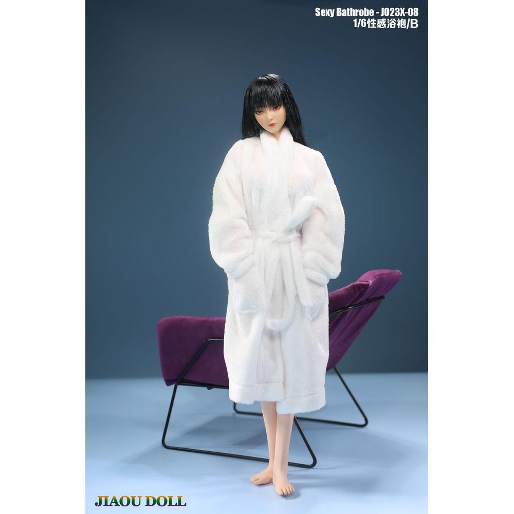 TOYBARJAPAN Фигурка персонажа 1/6 Тело JO23X-08 Женщина Пижама Халат Купальная юбка B Белый