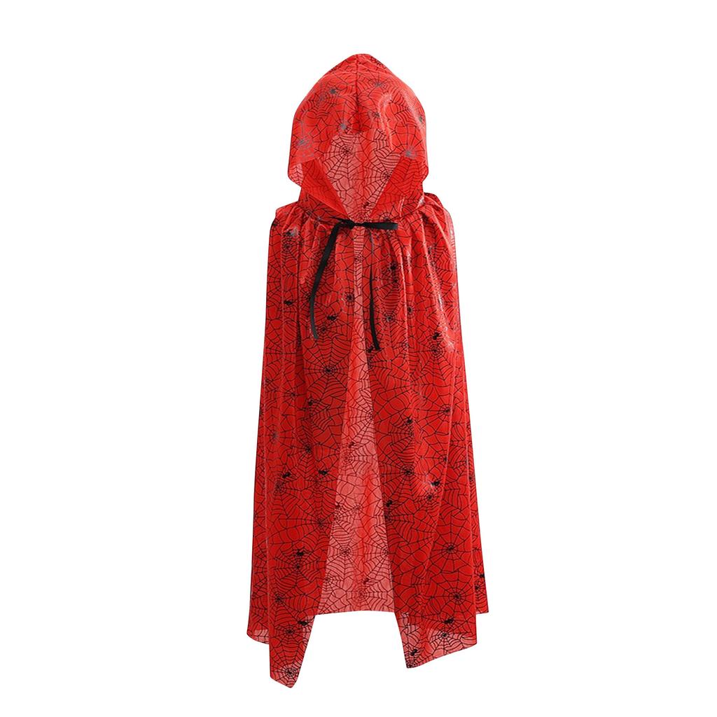 Детский и взрослый плащ для Хэллоуин-вечеринки, костюм для ролевой игры ужасной ведьмы, плащ смерти, унисекс.