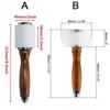 Молоток для кожевенного ремесла разных размеров, деревянная рукоятка, ударный молоток, пробойник, молоток для резьбы по коже, ручная работа