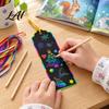 Paper Crafts for Holiday Gifts 12PCS Scratch Art Bookmarks Thick White Cardboard Creative Rainbow Drawing Paper DIY Magic Artistic Tool Kids