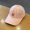 Letter N Embroidery Men Snapback Cap Candy Color Trucker Hat Simple Breathable Mesh Sunhat  Outdoor