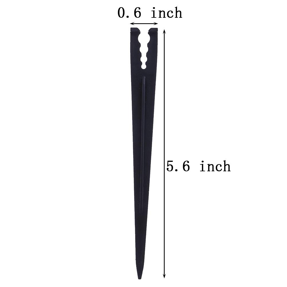 Пластиковые опорные стойки для капельного полива для шланга диаметром 1/4 дюйма 4/7 или 3/5 Irrig