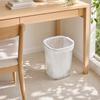 Plastic Transparent Trash Can Luxury Dustbin Waste Basket Stripe Garbage Container  Kitchen