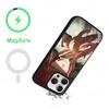 M-makima Аниме Чехол для телефона Магнитный чехол Для IPhone 16 14 13 12 11 15 Pro Max Plus Для Magsafe Беспроводная зарядка Чехол