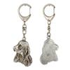 English Cocker Spaniel - Silver-plated Key Ring with Dog, Handbag Decoration, Backpack Pendant by Brand