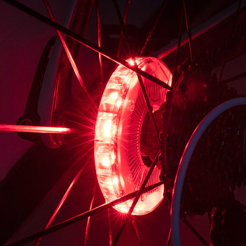 ROCKBROS Bicycle Wheel Light Smart 12 LED Flash Light Warning Light Kids Balance MTB Bike Light Vibration Sensing Light 1PCS 7