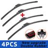 2 шт. 4 шт. Щетки стеклоочистителя для Ford Focus III 2004-2011 Передние двойные резиновые полоски Щетки стеклоочистителя Щетки для лобового стекла Аксессуары для лобового стекла