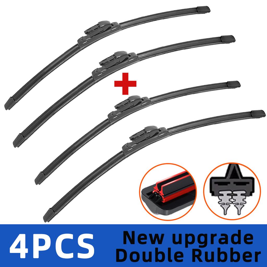 2 шт. 4 шт. Щетки стеклоочистителя для Ford Focus III 2004-2011 Передние двойные резиновые полоски Щетки стеклоочистителя Щетки для лобового стекла Аксессуары для лобового стекла