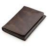 Made In Japan Vintage Waxed Leather Genuine Leather Business Card Holder Dark Brown [Abies]
