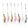 7 шт. Высококачественная имитация мягкой светящейся искусственной приманки в виде креветок, рыболовные снасти с крючком