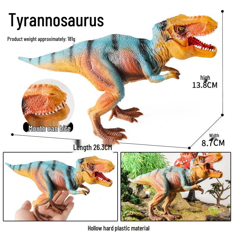 Dinosaur Model Set: T. Rex, Spinosaurus, Mosasaurus, Stegosaurus, Triceratops Cognitive Toys