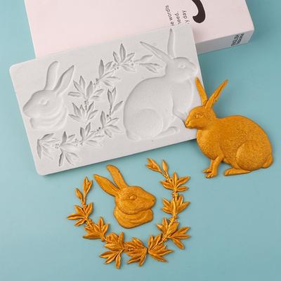 Формы для шоколада, кружевные формы для выпечки в форме кролика, формы для помадки, формы для торта, силиконовый материал, подарок для любителя выпечки своими руками
