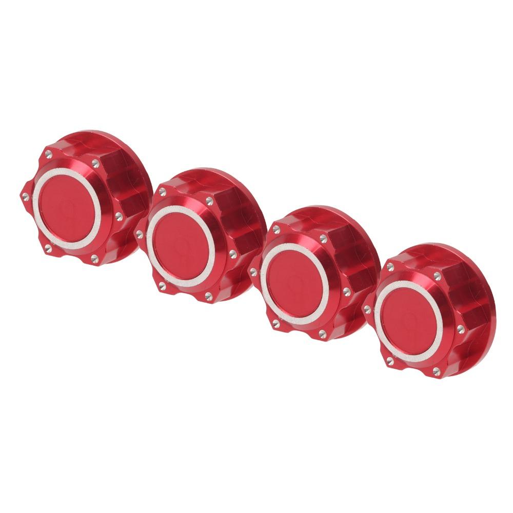 4Pcs 24mm RC Wheel Nuts Dust-Proof Hub Nuts for ARRMA 1/5 Kraton 8S RC Car For RC Crawler