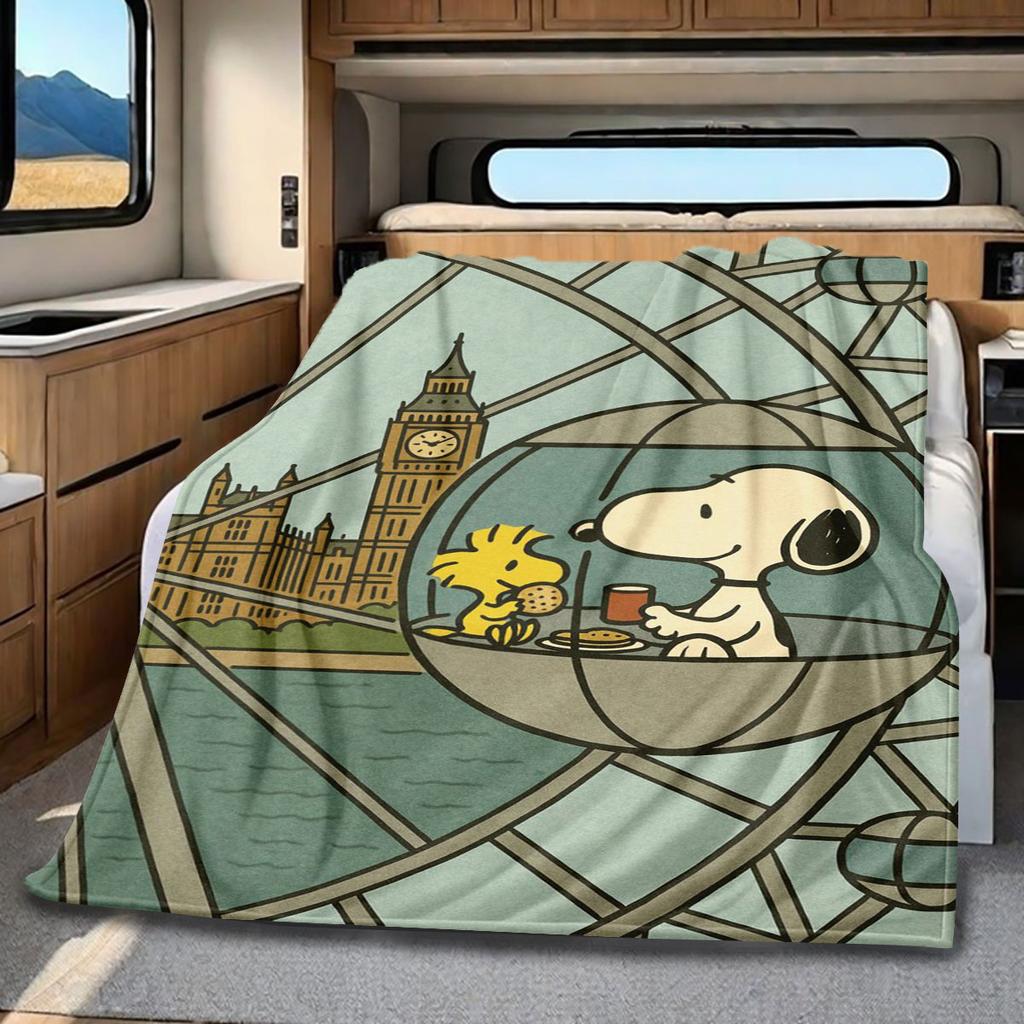 The Snoopy Blanket That Makes You Count Money in Bed Is Suitable for Beds and Various Other Occasions, Making It A Perfect Gift.