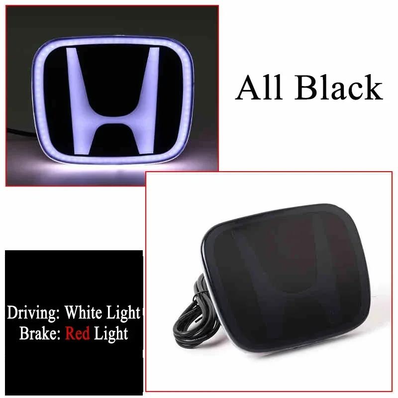 ZSE1  for Honda PMMA LED Car Front Emblem Sticker Rear Trunk Light Badge Accord Civic Odyssey CRV Inspire Amaze Vezel Accessories