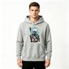 Men Casual Anime Character Print Pullover Hoodie Long Sleeve Comfort Streetwear Hooded Sweatshirt