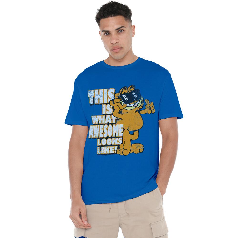 Garfield Awesome T-Shirt S-2XL, Royal Blue Unisex T-Shirt
