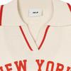 Новый трикотаж MLB SS24 New York Yankees Женский кремовый 3FKPV0141-50CRD