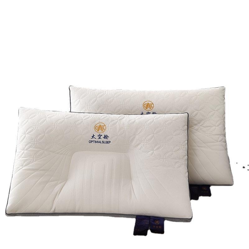 Подушка для шеи Space Capsule Comfortable Neck Pillow Single Knitted Feather Silk Pillow Ergonomic Single Neck Pillow