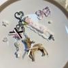 Korean Style Fawn Keychain Vintage Bag Pendant Cute Phone Charms  Christmas Gifts