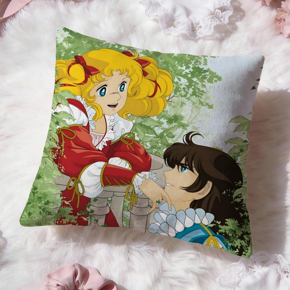 Anime C-Candy Candy Cushion Cover Premium Comfort Reversible Pillow Cove -Two in One Design for Any Room & Car Interior