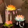 Набор материалов для изготовления своими руками Фонарь Лотос Праздник середины осени Бумажные фонари Декоративные огни для нового дома
