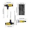 Tyre Repairing Patch Tool Kit Studding Puncture Plug Garage Car Truck Motorcycle Tubeless Wheel Tire Repair Tool with Glue Set