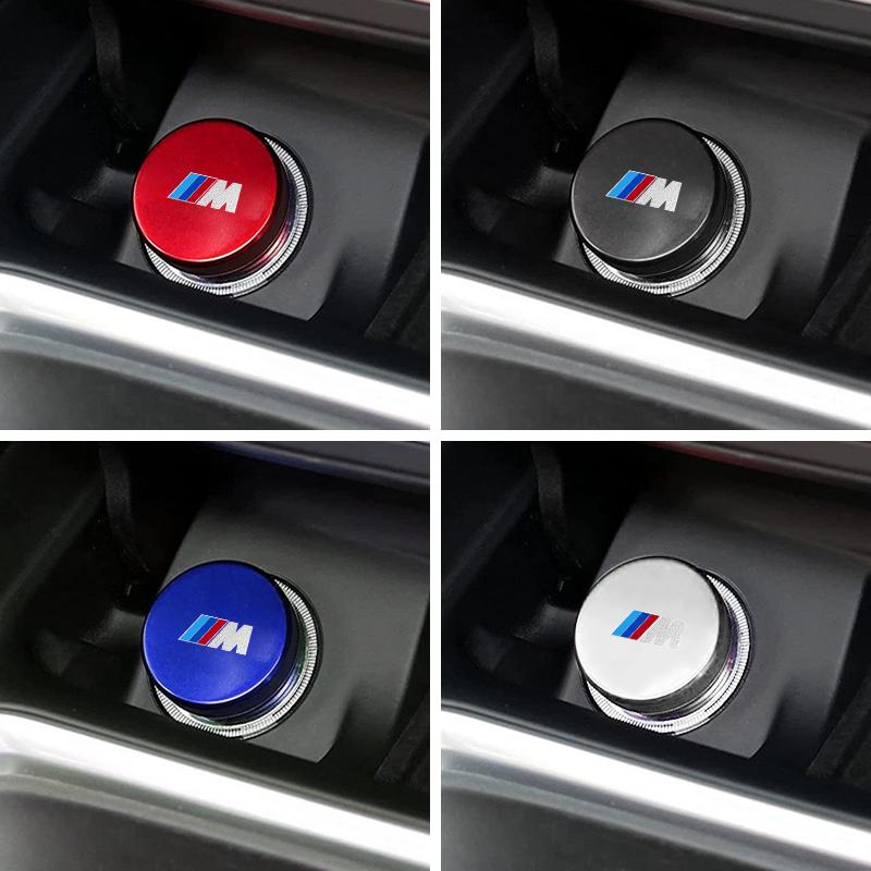 BAGI7 2026 Car Sticker Car Cigarette Lighter Dust Cover Dustproof Decoration Cap For BMW M M3 M4 M5 X1 X3 X5 X6 X7 E90 E70 F10 F20 F22