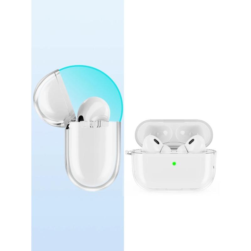 Прозрачный чехол для наушников Airpods Pro 2 поколения 2022, чехлы из жесткого ПК, прозрачный чехол для наушников Airpods 3 2 1, сумки для зарядки