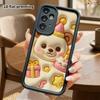 Phone case: 2D flat, compatible with Samsung Galaxy A34 A35 M05 M06 S20 S22 S21 FE Plus 5G protective cases, birthday little bear, perfect Christmas a