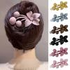 Frosted Texture Hair Claw Flower Decor Thick Thin Hair Clip Non-slip Matte Finish Large Back Head Hair Claw Hair Accessories