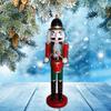 Wooden Nutcracker Decor Ornament Christmas Decor, Tabletop Decoration 14 Inch for Shelves