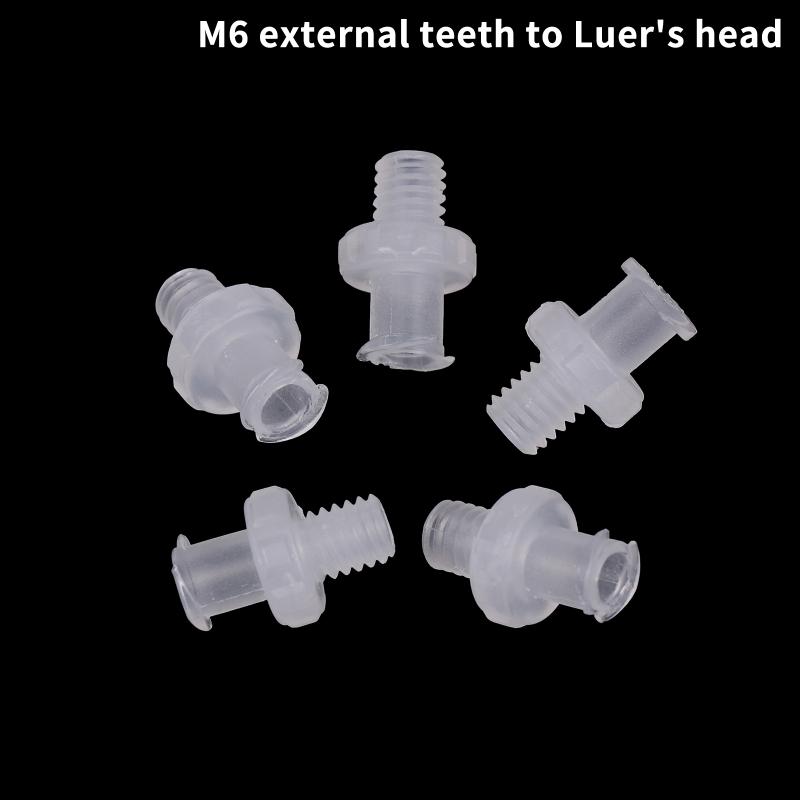 Пластиковый адаптер Luer Lock из ПП – Преобразует резьбы 1/4-28UNF, M5, M6 для дозирования, воздушных клапанов и соединений шприцев