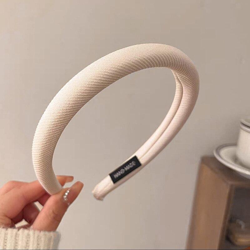 Новые корейские женские широкие ленты для волос, головной убор, винтажный простой обруч для волос с принтом, резинки для волос, аксессуары для волос для девочек, головные уборы