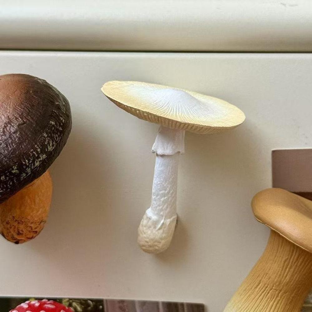 Simulated Mushroom Refrigerator Magnets 3D Fridge Decor Cute Magnetic Sticker  Home Decoration