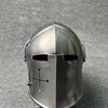 Barbute Helmet With Stand 18g Soft Steel Medieval Knight Armor LARP Cosplay Costume Barbute Helmet