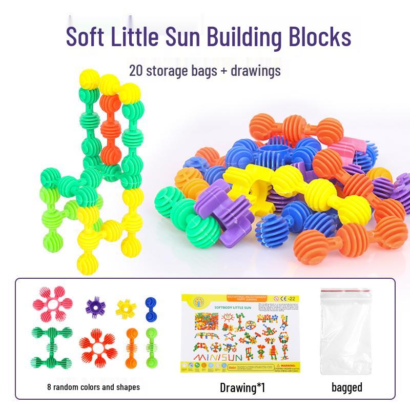 Игрушки-конструкторы для детского сада: Пазл «Маленький подсолнух» для раннего развития для мальчиков